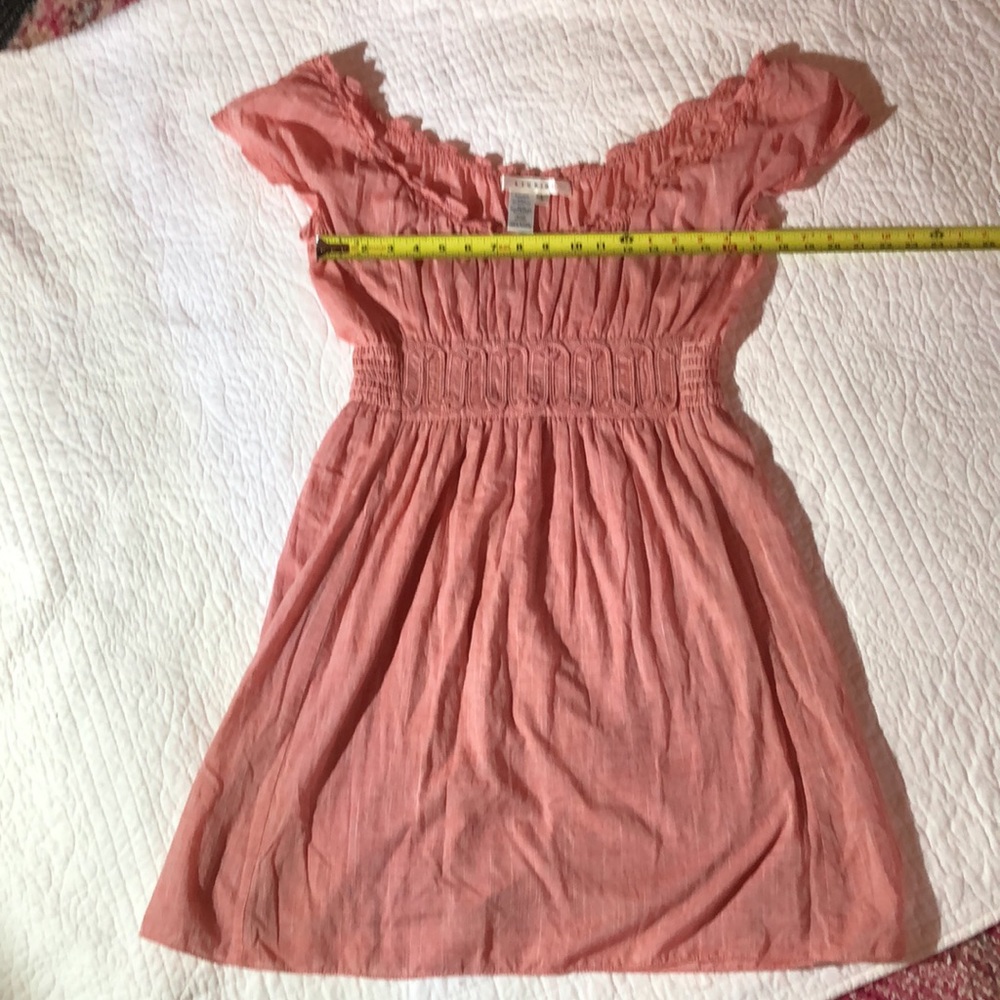 Studio M size Large Cotton midi dress with off shoulder options. Color 🍑 like. - Picture 5 of 7